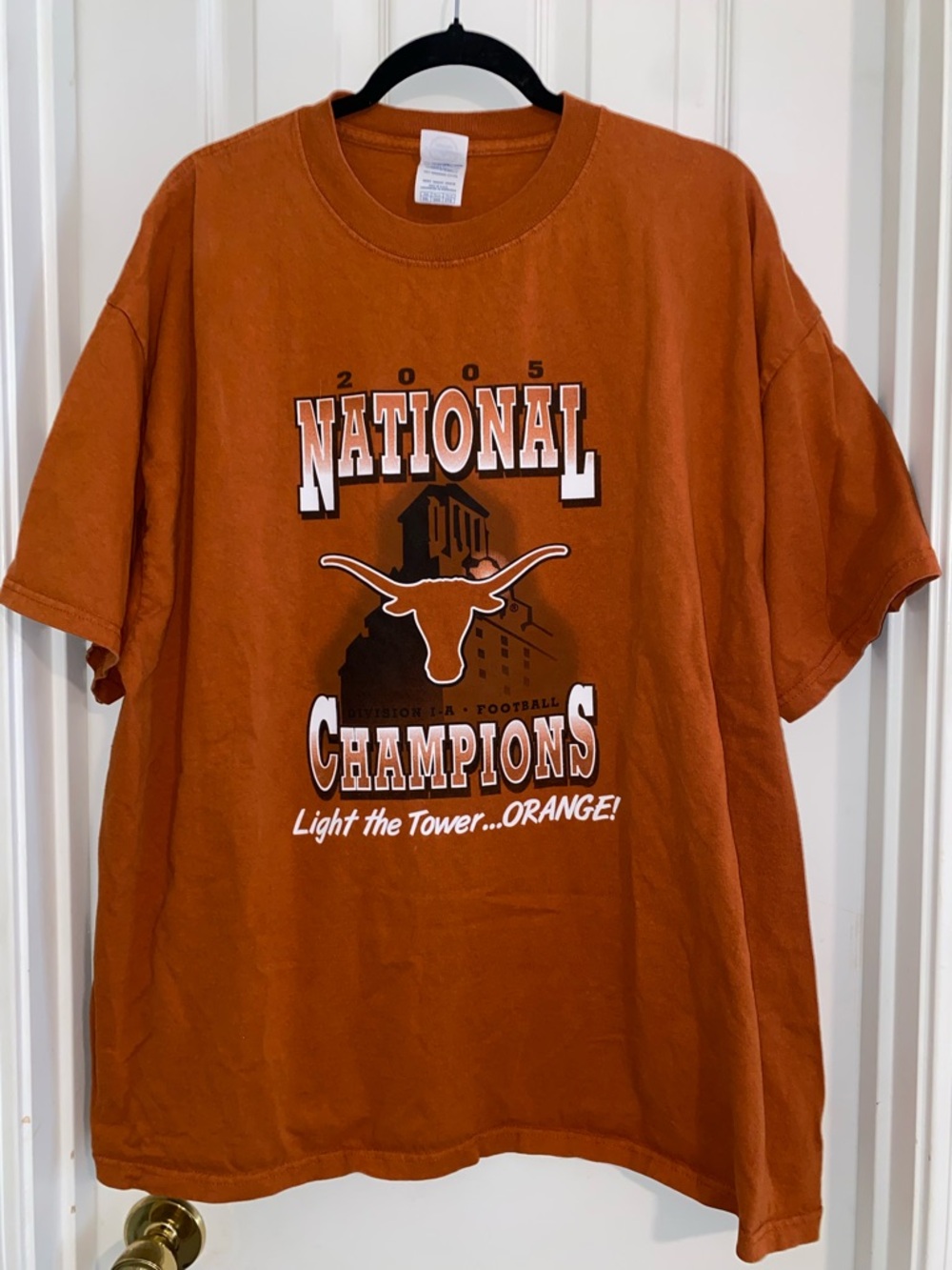 Vintage 2005 National Champions Orange T-Shirt - Classic College Fan Tee